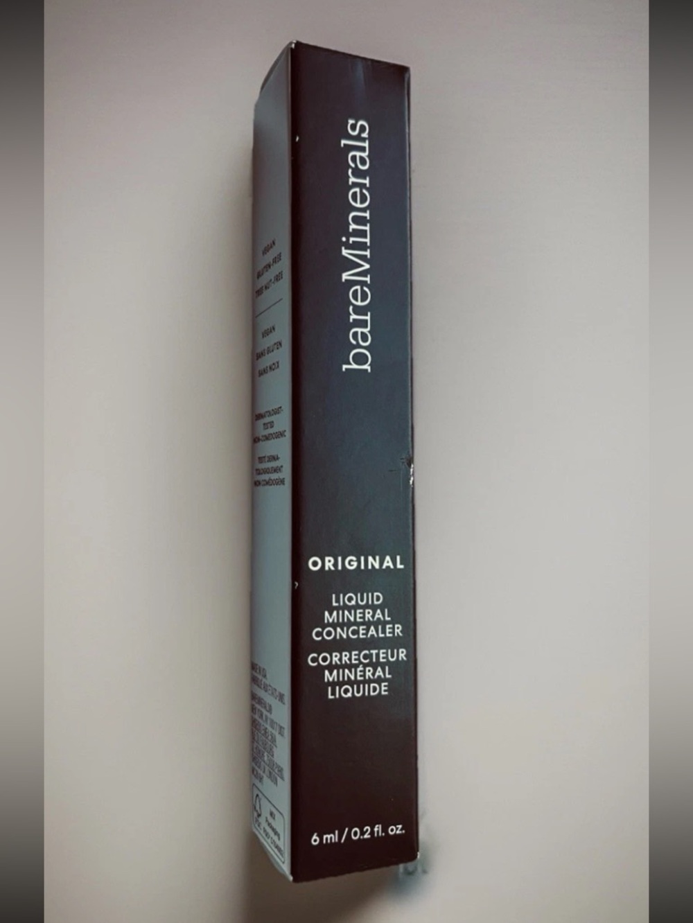 NIB bareMinerals Liquid Concealer Original Shade Dark 5W Ebony Skin Mineral 2033